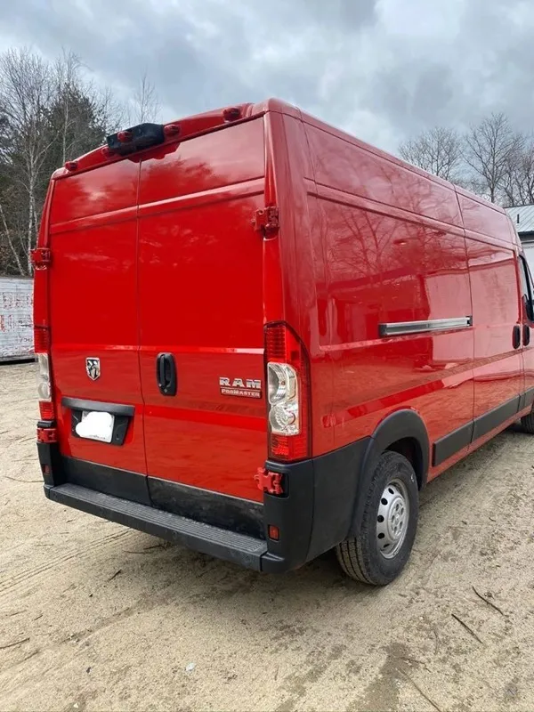 Completed RAM ProMaster van repair with new rear corner structure